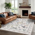 thumbnail image 7 of Washable Area Rug 8'x10', Non Slip Washable Rug for Living Room, Animal Butterfly Print Indoor Soft Carpet for Bedroom, Dining Room, 7 of 7