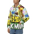 thumbnail image 2 of Lsque Pikmin for Mens Full-zip Hoodie, Zip-up Pullover Hooded Sweatshirt, Kangaroo Pocket Hoodie Ideal for Daily Wear, Travel, and Home-XX-Large, 2 of 8