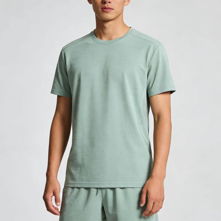 Xcmzpl Workout Shirts for Men Short Sleeve Quick Dry Athletic Gym