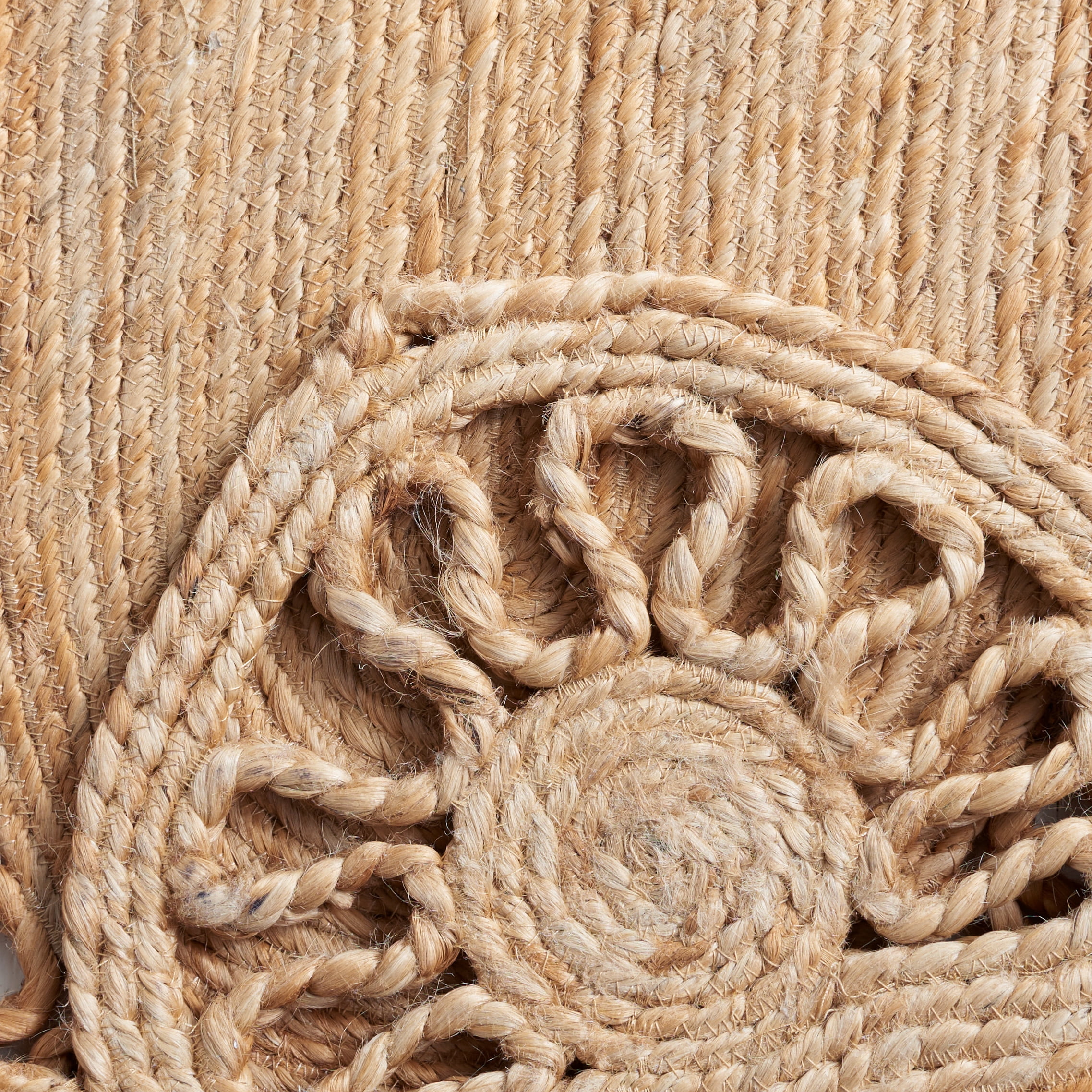 SAFAVIEH Natural Fiber Calanthia Geometric Area Rug, Natural, 10' x 10' Round