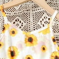 thumbnail image 4 of GEYEHUG Girls Summer Dress Spaghetti Strap Sunflower Dresses, 4 of 7