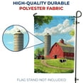 thumbnail image 4 of America Forever Red Barn Farm Country Garden Flag, 12.5 x 18 inch Double Sided, Farmhouse Barn Silo Tractor Cow, Country Living Agriculture, Classic American Farm Flag, 4 of 5