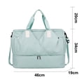 thumbnail image 2 of Large capacity portable short-distance luggage, fitness bag female small storage travel bag-green, 2 of 5