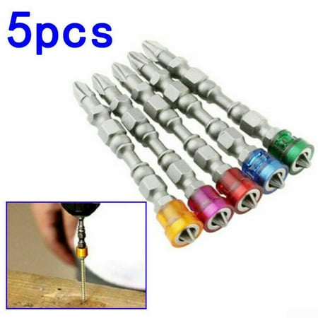 

5pcs Magnetic Screwdriver PH2 S2 Alloy Steel Double-Headed Cross Spear Drill Bit