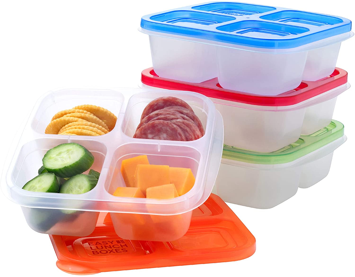 Plate Party Travel Dinner Plates Camping Picnic Nuts 3 Compartment Snack Bowl