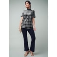 thumbnail image 2 of Jessica London Women's Plus Size Short Sleeve Mock Neck, 2 of 3