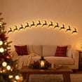 thumbnail image 6 of Sulaicai 3D Light-Up Wooden Reindeer Christmas Decor (12-Pack), Warm Backlit Peel & Stick Entryway Glow, 7 Inch Wood LED Reindeer Christmas Wall Decor for Living Room, Bedroom, Fireplace, 6 of 9