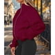 thumbnail image 5 of Chaquetas de Invierno para Mujer, de Forro , Larga, con Cremallera, , Cálidas, Estilo Otoño, para Hacer Ejercicio Rojo Vino M, 5 of 8