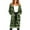 Green, variant on Women Sweaters Long Sleeve Long Cardigan Leopard Printed Robe Tops Ladies Coats Blouse Tops with Pocket or