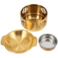 thumbnail image 4 of 1 Set of Stainless Steel Frying Pot with Stove Kitchen Stockpot Outdoor Camping Cooking Pot Set, 4 of 8