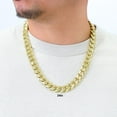 thumbnail image 2 of Nuragold 14k Real Yellow Gold Royal Monaco Miami Cuban Link Necklace 16"-30" (5mm-17mm) Italian Jewelry for Men & Women, 2 of 22