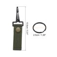thumbnail image 2 of Unique Bargains Belt Keeper Key Ring, Nylon Webbing Strap Hanging Gear Buckle with Snap Key Holder, Green 2 Pack, 2 of 6