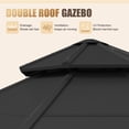 thumbnail image 6 of Clouddwell 13' x 13' Octagonal Wood Gazebo with Hardtop Roof, Outdoor Patio Gazebo Pavilion for Backyard, Garden, Deck & Poolside, 6 of 8