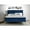 Blue, variant on Omax Decor Julia Wood and Fabric Upholstered Queen Platform Bed in White Boucle