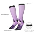 thumbnail image 4 of KLL Lavender Roses Arrangement Print Cool Socks Men's Women's Crew Socks Funny Crazy Novelty Stockings, 4 of 6