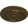 thumbnail image 3 of Ekena Millwork 26 5/8"OD x 2 1/4"P Christopher Ceiling Medallion, Hand-Painted Brass, 3 of 5