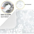 thumbnail image 2 of FREEAMG Christmas Snowflakes Dish Drying Mat for Kitchen Counter,Super Quick Absorbent Composite Sponge Dish Drying Pad,Heat Resistant Non-Slip Rack Tableware Mat, 16x18 Inch, 2 of 7