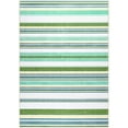 thumbnail image 2 of Astorug 4x6 ft Green Machine Washable Rug Geometric Striped Low-Pile Carpet, Non-Slip Boho Design for Bedroom/Office/Kitchen, 2 of 8