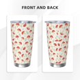 thumbnail image 3 of Vsdgher Cartoon Flat Mushrooms 20 Oz Stainless Steel Vacuum Insulated, Travel Mug Coffee Cup for Home, Office, Outdoor Works Great for Ice Drinks and Hot Beverage -Without Straw, 3 of 8