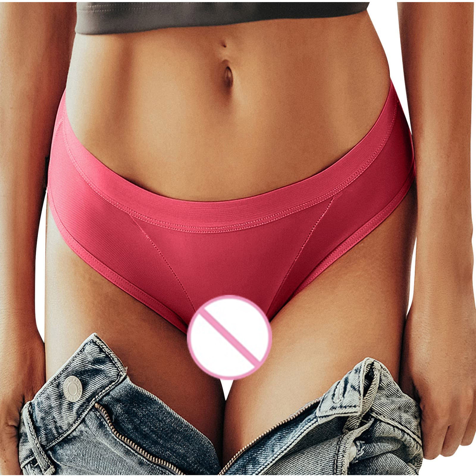 HUPOM Period Thong Underwear For Women Underwear For Women In Clothing  Briefs Leisure None Elastic Waist Orange M 