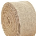 thumbnail image 3 of WRISTBIQUE Khaki Wired Burlap Ribbon - Versatile for DIY Crafts, Rustic Charm and Durability, 3 of 8