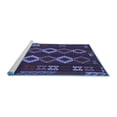 thumbnail image 2 of Ahgly Company Machine Washable Indoor Rectangle Southwestern Blue Country Area Rugs, 4' x 6', 2 of 4
