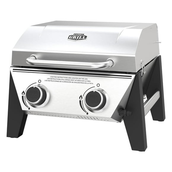Expert Grill 2 Burner Tabletop Gas Grill, compact, portable design