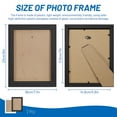thumbnail image 2 of 2 Pack 5 x 8 Picture Frames with Plexiglass, Horizontal Vertical Mounting Wooden Wall Frames, Display Photo Poster Frames for Gallery Tabletop Home Decor Desk Office Living Room (Black, White), 2 of 7