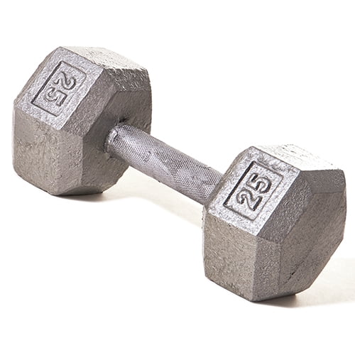 Champion Barbell 25 Lb Solid Hex Dumbbell Sold Individually Walmart Com
