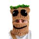 thumbnail image 1 of Sombrero con forma de máscara, tejido a mano, con forma de árbol de groot, acrílico, 1 of 3