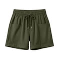 thumbnail image 6 of GUACER Casual Shorts for Women with Pockets Elastic Waist Drawstring Lounge Shorts for Summer & Weekend, 6 of 7