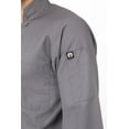 thumbnail image 2 of Chef Works Men's Morocco Chef Coat, Three-Quarter Sleeve Chef Jacket with Pockets, 5XL, Gray, 2 of 7