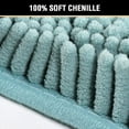 thumbnail image 2 of Grey Rugs for Bathroom Slip-Resistant Shag Chenille Bath Rugs Mat Extra Soft and Absorbent Bath Rug for Shower Room Machine-Washable Fast Dry (Grey, 17" x 24"), 2 of 5