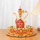 thumbnail image 2 of Juego de jarras dispensadoras de bebidas, juego de jarras de vidrio para decoración de bodas y cumpleaños oro rojo, 2 of 8