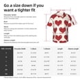 thumbnail image 5 of Honeii Love Print Men’s Hawaiian Shirt,Classic Button-Down Short Sleeve Shirt, for Beach, Vacation, and Outdoor Activities,Small, 5 of 7
