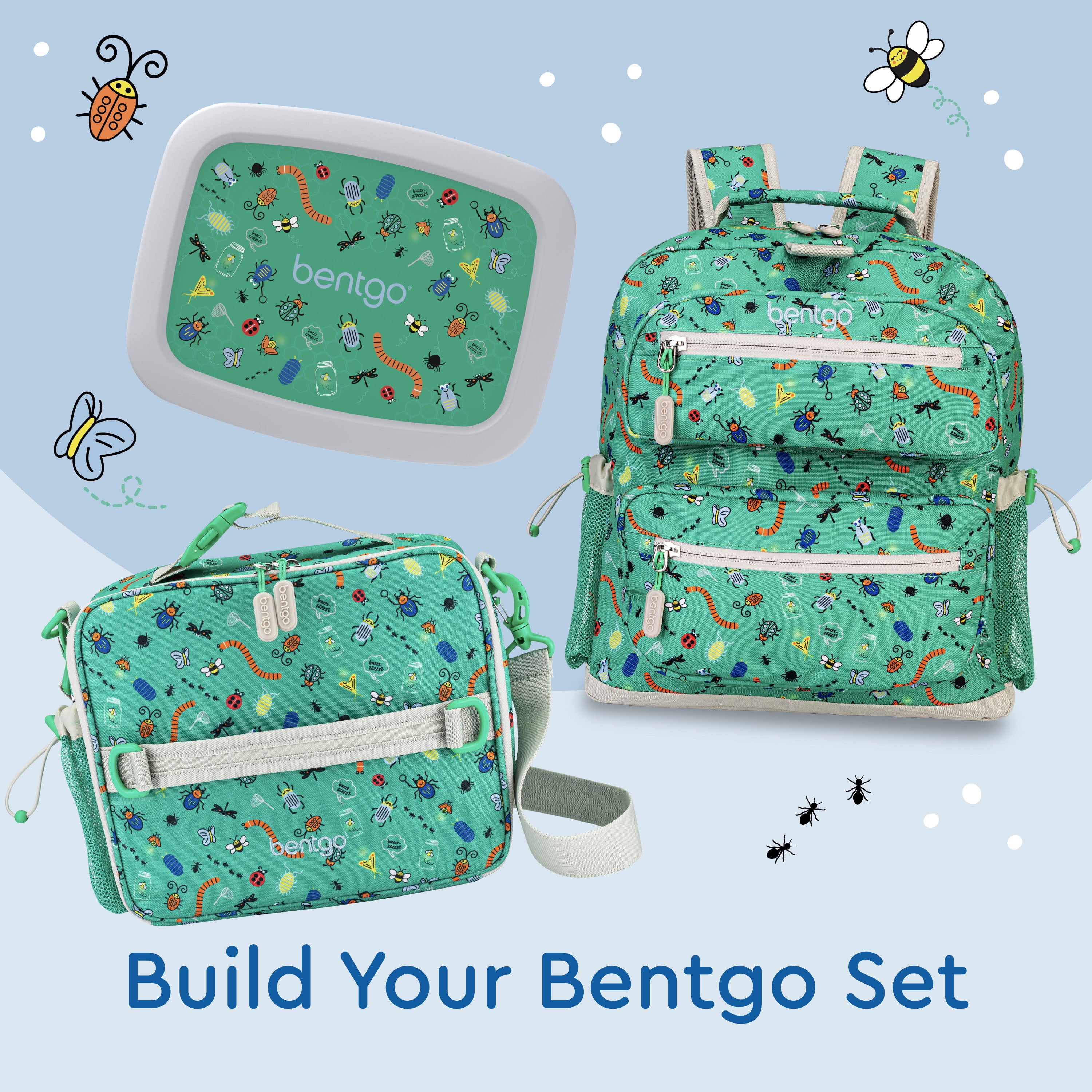 Bentgo Kids' Prints Double Insulated Lunch Bag, Durable, Water-resistant  Fabric, Bottle Holder - Construction Trucks : Target