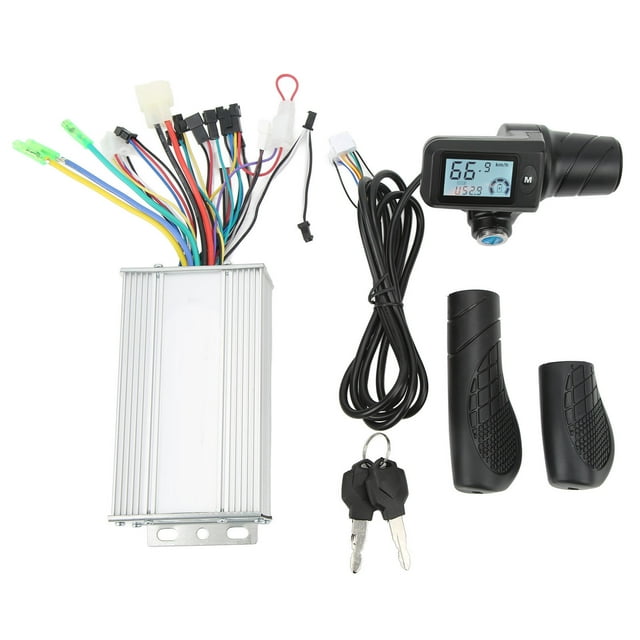Electric Bike Controller Kit,36V 48V 500W Electric Bike Controller Handle Kit Electric Bike Controller Panel Kit Striking Appearance