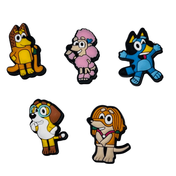 Generic Blue Dog Cartoon Blue Y Decorative Charms DIY for Clogs, Bracelets, Purses, Crafts