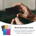 thumbnail image 4 of LOLIPPYY 25Pcs Engraved Business Card Blanks Aluminum Metal Cards Smooth for DIY Name Tags, 4 of 8