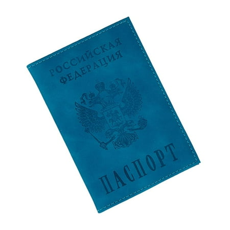 PU Leather Passport Holder with Card Slot, Multi-Layer Travel Document Organizer for Passport & Visa