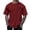 Red, variant on Mens T Shirts White 1/4 Short Sleeve Big & Tall Athleisure Short Sleeve Shirts Lightweight Gradient Crew Neck Summer Beach Basic T Shirts