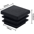 thumbnail image 3 of 40 Piezas Tapas de extremo cuadradas para muebles Tapones de tubo cuadrado de plástico Tapones de tubo de 20 mm x 20 mm Alfombrillas antideslizantes Tapones de inserción de tapa de extremo rectan, 3 of 5