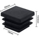 thumbnail image 3 of 40 Piezas Tapas de extremo cuadradas para muebles Tapones de tubo cuadrado de plástico Tapones de tubo de 20 mm x 20 mm Alfombrillas antideslizantes Tapones de inserción de tapa de extremo rectan, 3 of 5