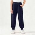 thumbnail image 2 of Tauxra Men's Solid Color Elastic Waist Pants with Pockets, Casual and Comfortable Pull On Pants for Everyday Wear, 2 Pack Basic Trousers for Man, 2 of 7