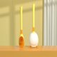 thumbnail image 4 of Soporte de cepillo de baño Lindo Silicone Fregador con mango largo Soporte de secado rápido Cepillos flexibles Accesorios de limpieza de baño Amarillo AweSitey HA059138-02, 4 of 7