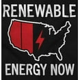 thumbnail image 2 of USA Renewable Energy Climate Change Unisex Plus Fleece Graphic Hoodie Brisco Brands 3X, 2 of 5