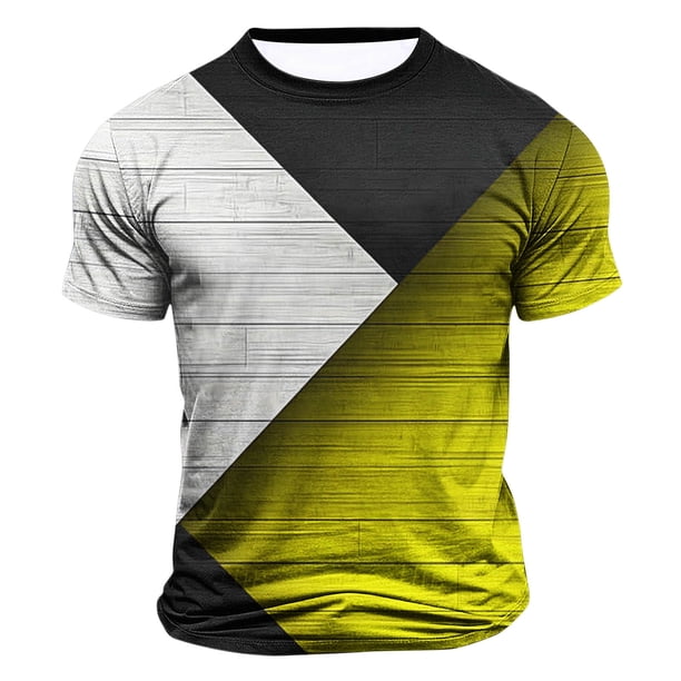 Tops para hombre, blusas y camisas de cuello redondo y manga corta para hombre, blusas casuales de moda para hombre, blusas deportivas de cuello redondo y manga corta, blusas de poliéster para hombre
