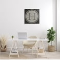 thumbnail image 2 of Stupell Industries Modern H Initial Circular Elevator Key Shape Typography Painting Gallery Wrapped Canvas Print Wall Art, 24 x 24, 2 of 6