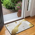 thumbnail image 2 of White Marble Gold Spot Pattern Door Rugs,Washable Non Slip Door Mats Indoor,Decorative Door Mats,Entry Mat Indoor for Entrance,Bedroom,Kitchen,Bathroom,30"x17", 2 of 6
