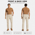 thumbnail image 2 of YAPPO Men's Lightweight Hiking Pants, Quick-Dry 4-Way Stretch Water-Resistant Outdoor Work Pants with 4 Pockets, 2 of 9